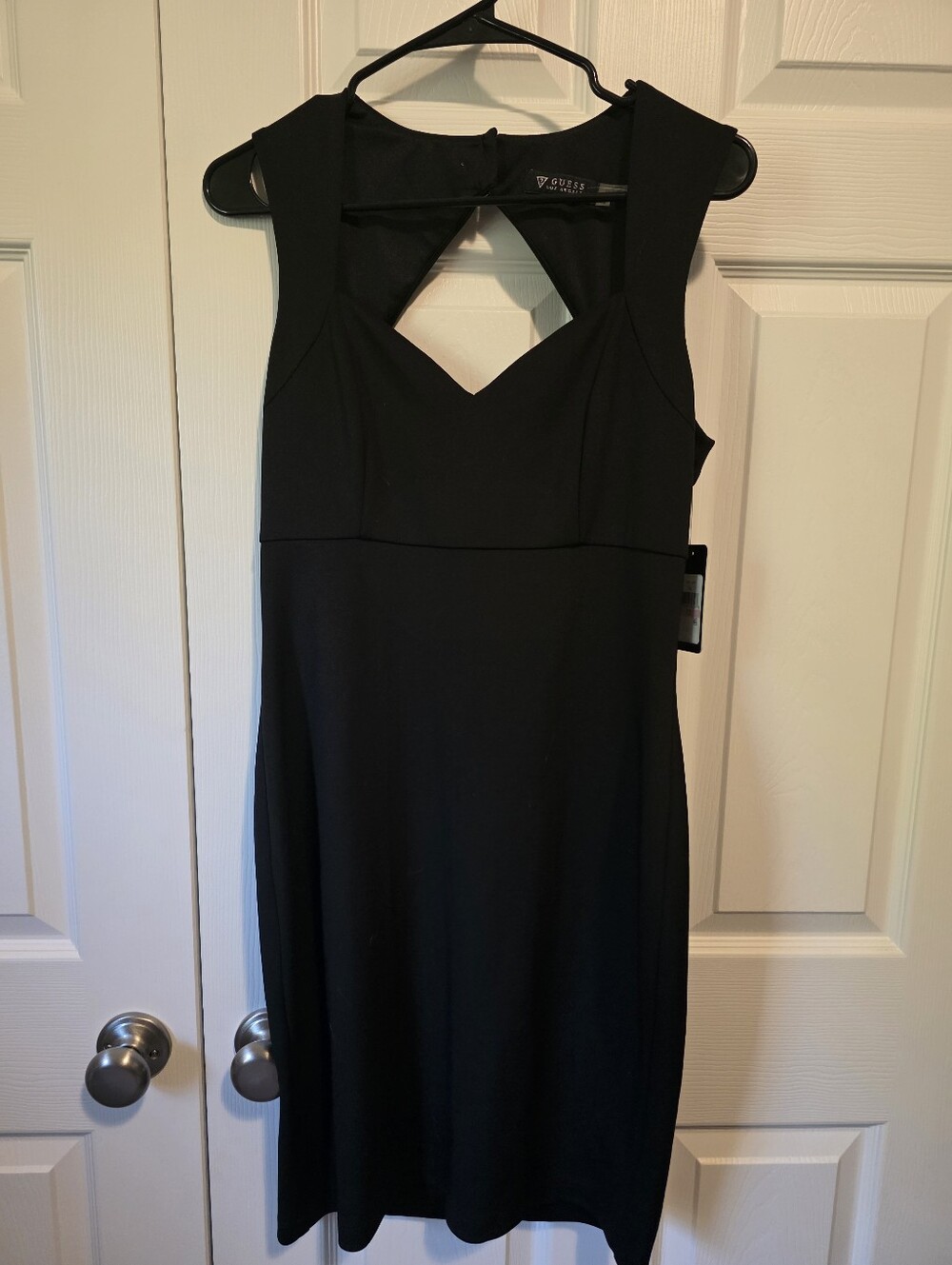 Vintage Y2k Guess Nwt Bodycon Dress Sz 10 Black